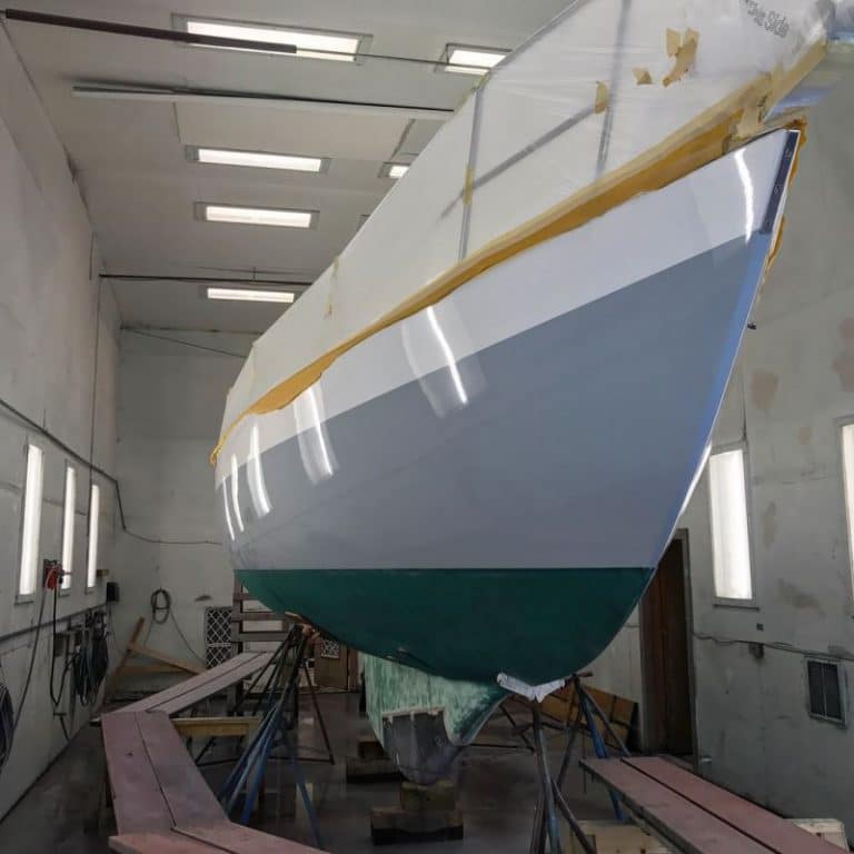 AwlGrip Painting Boat Services by Darling's Boatworks of VT